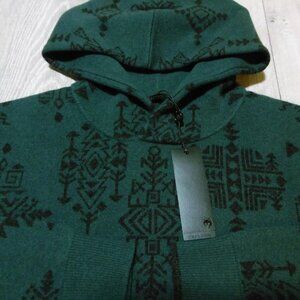 GREYSON Mens M MEDIUM KOKO HOODIE CASHMERE WOOL SPIRIT WORLD PULLOVER AZTEC